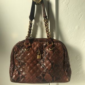 Marc Jacobs snakeskin chain link purse